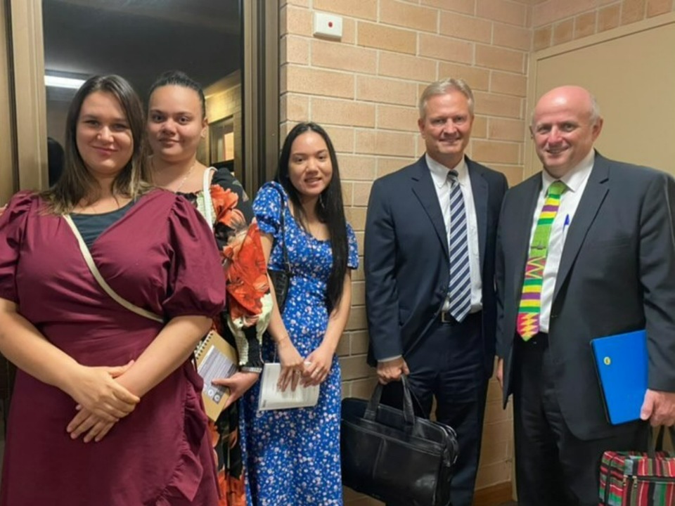 Elder-K.-Brett-Nattress-and-Elder-Robert-Simpson-with-young-adults-from-Sydney.-March-2022.